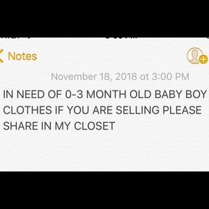 IN NEED OF NEW BORN BABY BOY CLOTHES